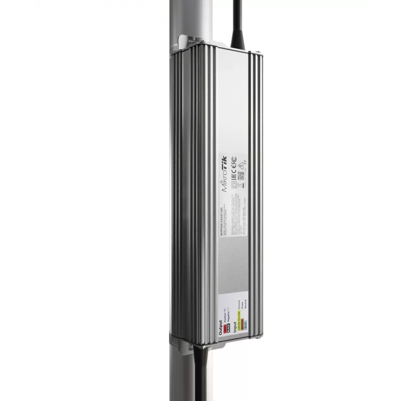 Väline toiteadapter MikroTik MTP250-53V47-OD 250W, sisend 100–240V, tsinkkorpus, kompaktne 240×46,5×69mm