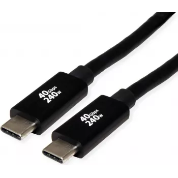 ROLINE USB4 Gen3x2 40Gbit/s kaabel C-C ST/ST 240W 2m - kaabel - digitaalne/andmeside (11.02.9087)