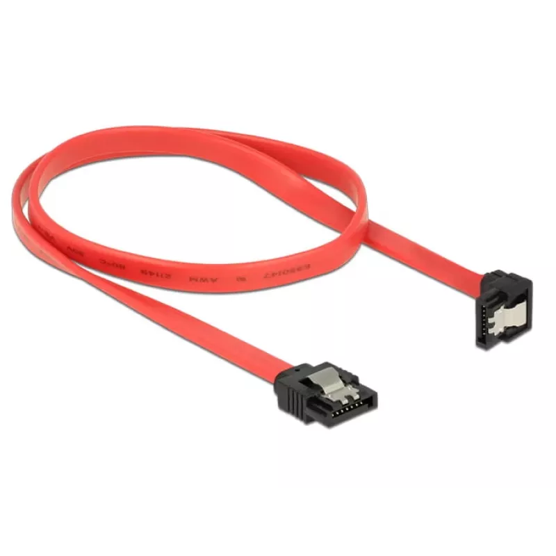 SATA kaabel DeLOCK 83979 0,5 m SATA 7-kontaktiline must punane