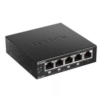 D-Link DGS-1005P/E võrgulüliti, haldamata, Gigabit Ethernet (10/100/1000), Power over Ethernet (PoE), must
