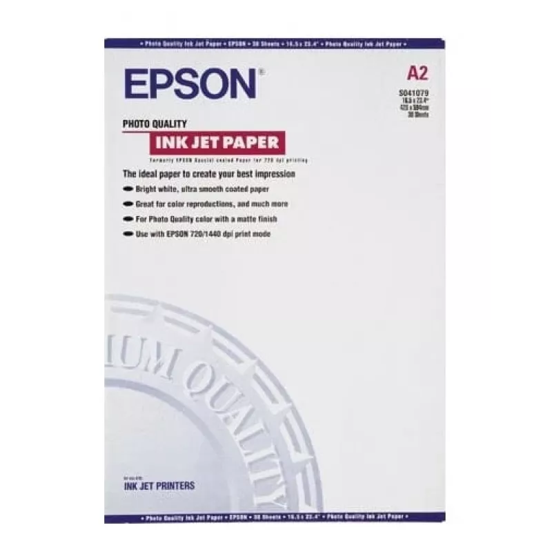 Epson Photo Quality tindiprinteri paber, DIN A2, 102 g/m², 30 lehte