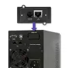 Qoltec 53042 katkematu toiteallikas (UPS) topeltmuundusega (Online) 1 kVA 800 W 2 vahelduvvoolu pistikupesa