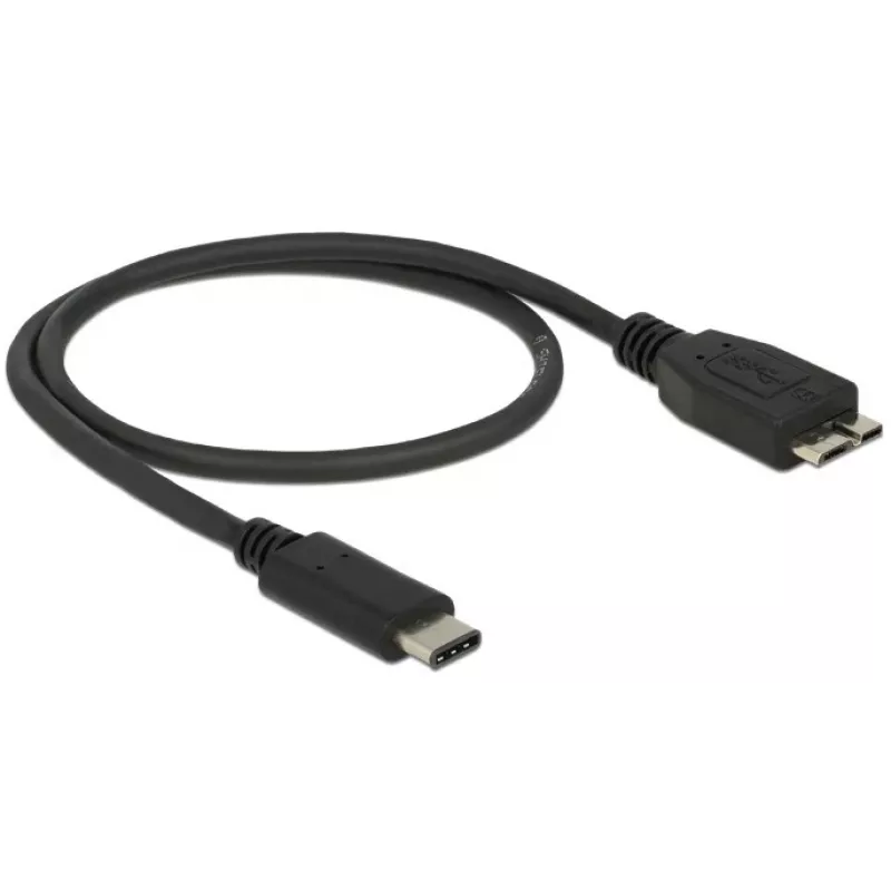 USB-kaabel DeLOCK 0,5 m USB3.1 C - MicroUSB3.1 B