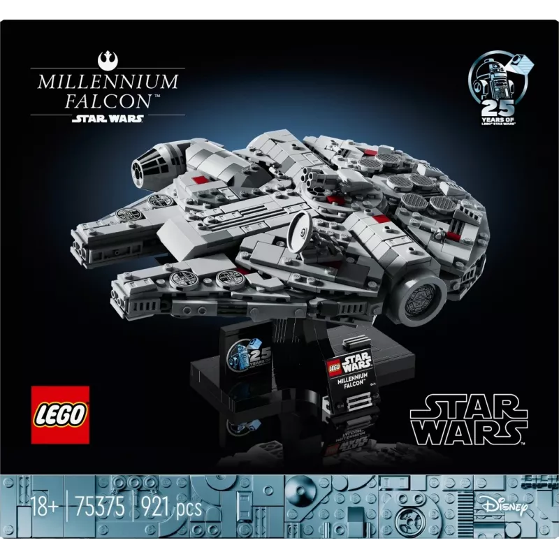 LEGO Star Wars Millennium Falcon 75375 mudelikomplekt — 1351 tk, 18+, 190×240×130 mm