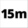 Põimitud voolik 4138210, suruõhuvoolik helesinine, 15 meetrit