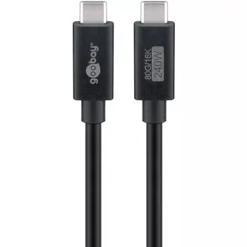 USB-C kaabel WENTRONIC USB4 Gen4 1,2m — toetab 16k@60Hz ja 4K@120Hz