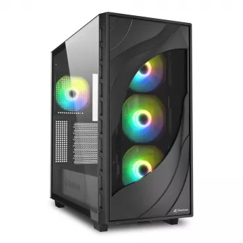 Sharkoon REBEL C80G RGB Midi Tower Must