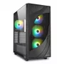 Sharkoon REBEL C80G RGB Midi Tower Must