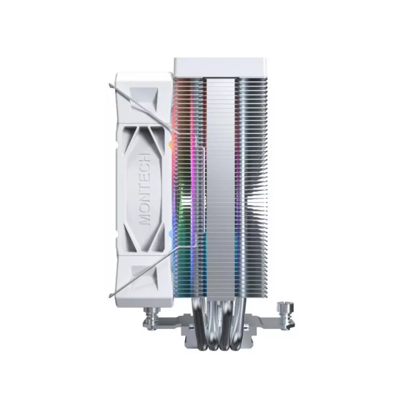 Õhkjahuti Montech NX400 ARGB 120 mm valge — 270 W TDP, FDB, 156×74×120 mm