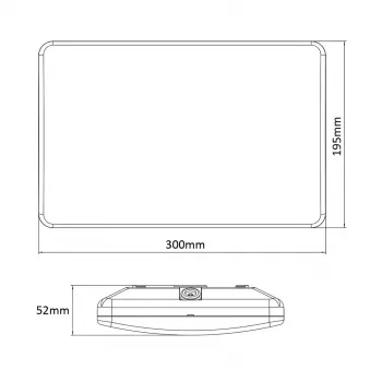 LED-lauavalgusti MACLEAN MCE292W liikumisanduriga, 950 lm, valge