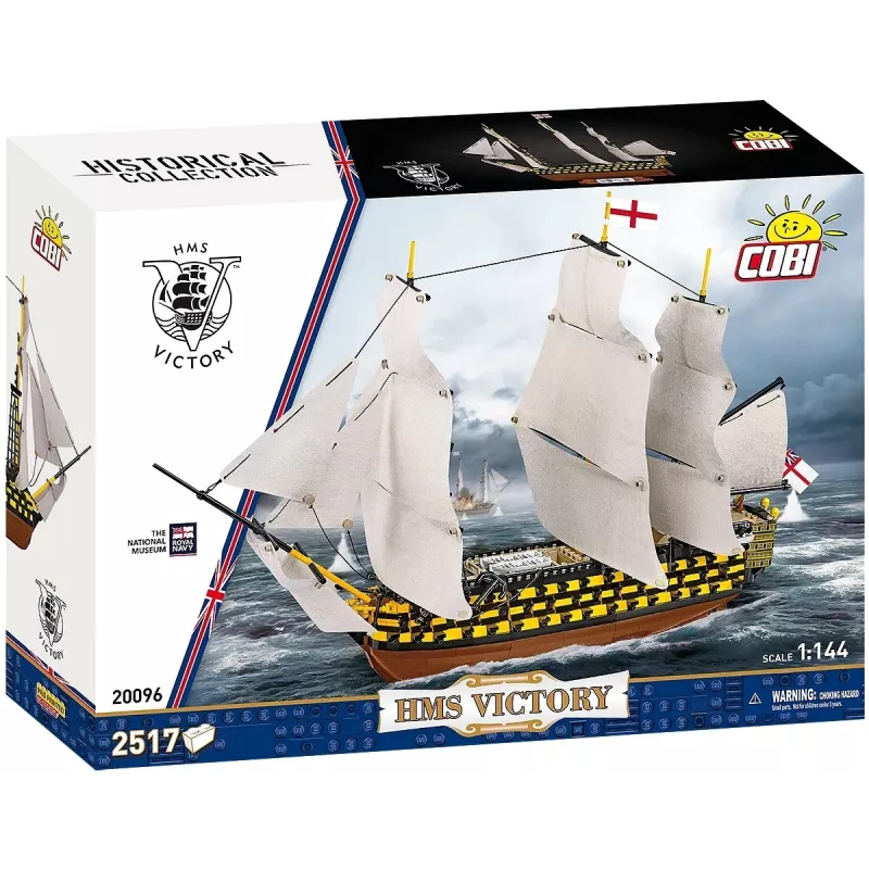 Ehituskomplekt Cobi HMS Victory — 2517 tükki, detailne ajalooline purjelaeva mudel