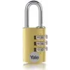 YALE YE3CB/20/121/1/GO tabalukk 20 mm kuldne kombinatsioonlukk (YE3CB/20/121/1/GO)