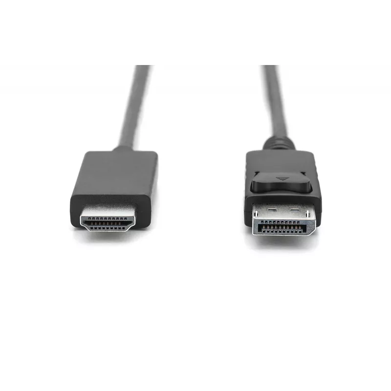 Adapterkaabel Displayport 1.2 lukustusega 4K 60Hz UHD tüüp DP/HDMI A M/M must 2 m