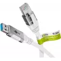 Võrgukaabel Goobay 74164 USB A RJ-45 Cat6 15 m Valge