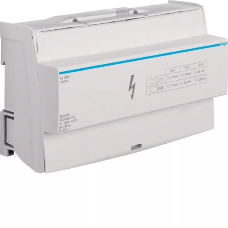 Elektrikilbi tarvik Hager KJ125B — laius 170 mm, sügavus 44 mm, kõrgus 96 mm