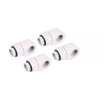 Surve-L-pistik Alphacool 17619 G1/4 väline keere sisekeermele pööratav, valge