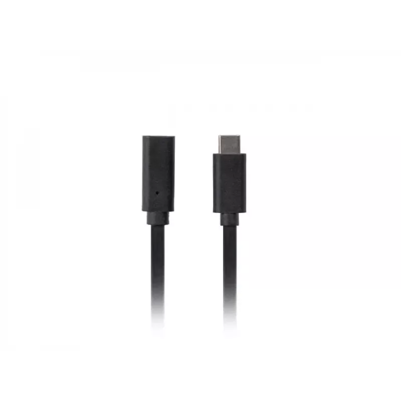 USB-kaabel LANBERG CA-USBE-20CC-0015-BK USB-C kuni USB-C 1,5 m, USB 3.2 Gen 1 (5 Gbit/s), kullatud kontaktid, must