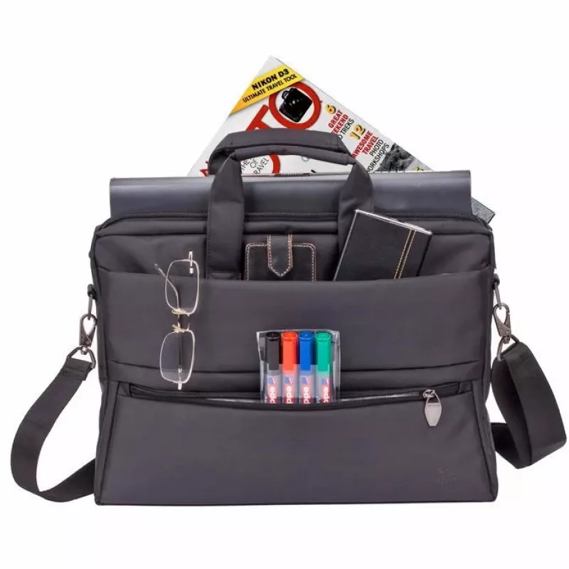 Messenger case Rivacase 8630 39,6 cm (15,6 tolli) Must