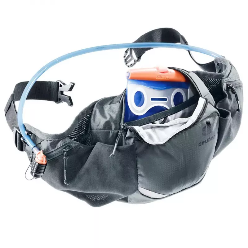 Puusakott DEUTER Pulse 3 neerukompatiibelse reguleeritava vööga, 3 L, Graphite, 330 g