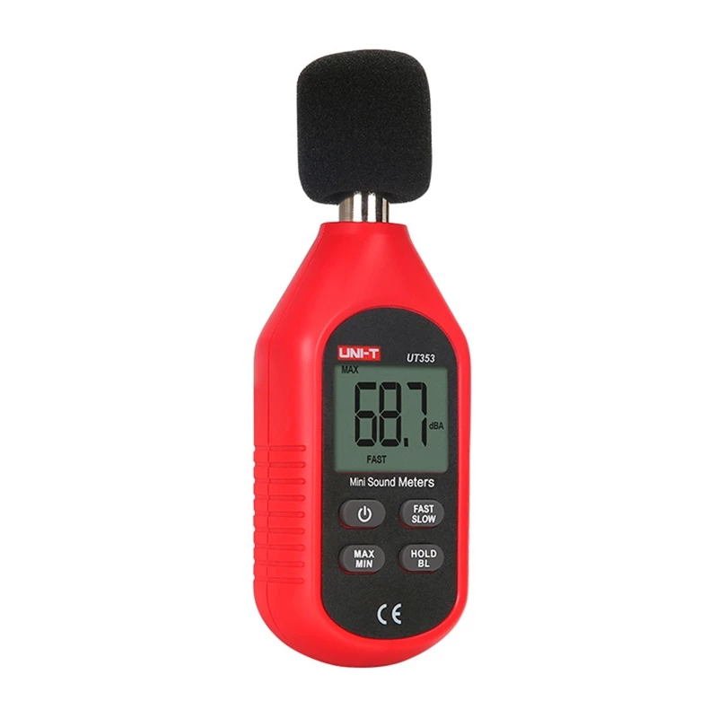 Helitaseme mõõteseade UT353, vahemik 30–130 dB, sagedus 31,5 Hz – 8 kHz