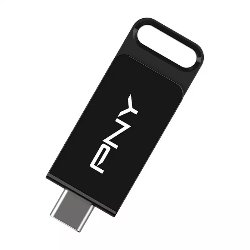 PNY Elite, 128 GB, USB USB-C, 3.2 Gen 1 (3.1 Gen 1), 120 MB/s, Dia, Must
