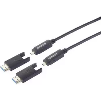SpeaKa Professional fiiberoptiline HDMI-ühenduskaabel HDMI-A-pistik HDMI-Mikro-D (SP-13597804)