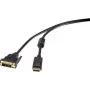 DisplayPort-DVI-D-kaabli topeltlingiga Renkforce 1404070, 1,8 m