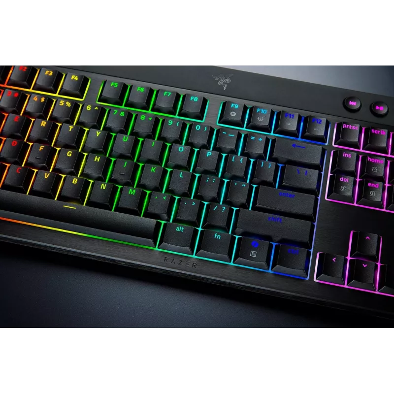 Razer MustWidow V4 Low-Profile Tenkeyless HyperSpeed klaviatuur Gaming USB RF Wireless Bluetooth QWERTY US International must