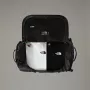 Duffel bag The North Face Base Camp S — 50 L, nailon/polüester, must/valge