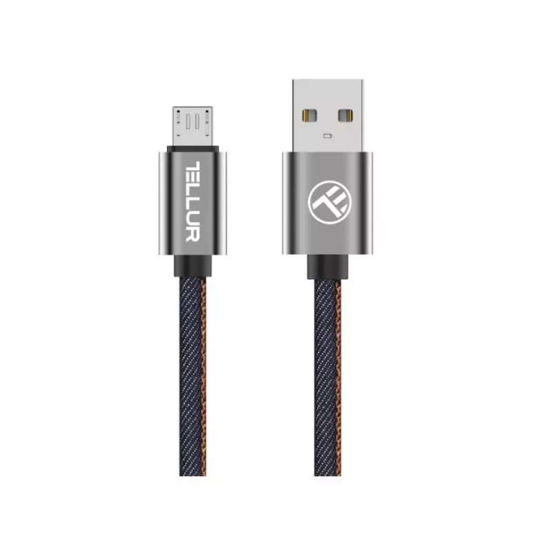 USB-Micro USB andmekaabel Tellur 1 m denim