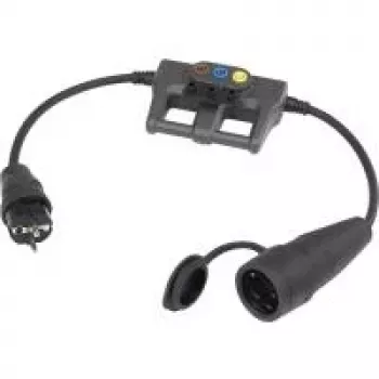 VOLTCRAFT mõõteadapter [maandatud pistik-kummi-Pistik - maandatud pistik-kummi-Ühendus] DLA-1L 16 (DLA-1L 16)