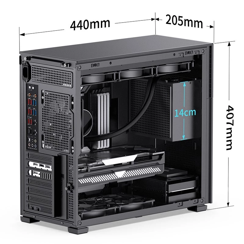 PC Case Jonsbo D41 MESH Midi Tower Must