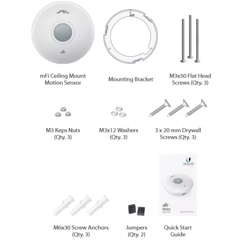 Ubiquiti Networks mFi-MSC - 0 - 50 °C - 5 - 95 - 13.45 cm - 13.45 cm - 3.05 cm (mFi-MSC)