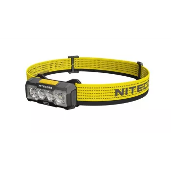 Nitecore NU27 otsmikulamp must, kollane peapaelaga LED-lamp