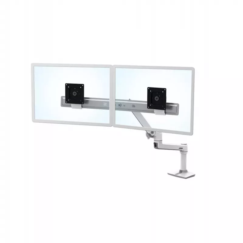 Lauakinnitus Ergotron LX seeria kahe otsese kuvari hoide 63,5 cm (25 tolli) valge