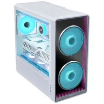Lian Li LANCOOL 217 INF PC-korpuse komplekt + HydroShift II LCD-S 360TL AiO - Valge