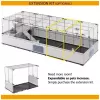 FERPLAST Modular 4 - puur küülikule ja kodusele meriseale - 179 x 72 x 56 cm