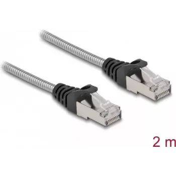 Võrgukaabel DeLOCK RJ45 kaabel Cat.6A U/FTP 2m Hõbedane