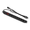 Qoltec 53998 Toitejaotur RACK 19 jaoks | 1U | 10A | PDU | 8xIEC C13 | 2m
