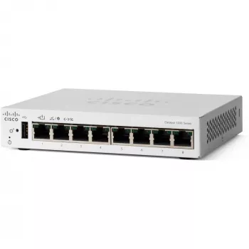 CISCO Catalyst 1200 8-port GE Desktop Ext PS PoE sisend