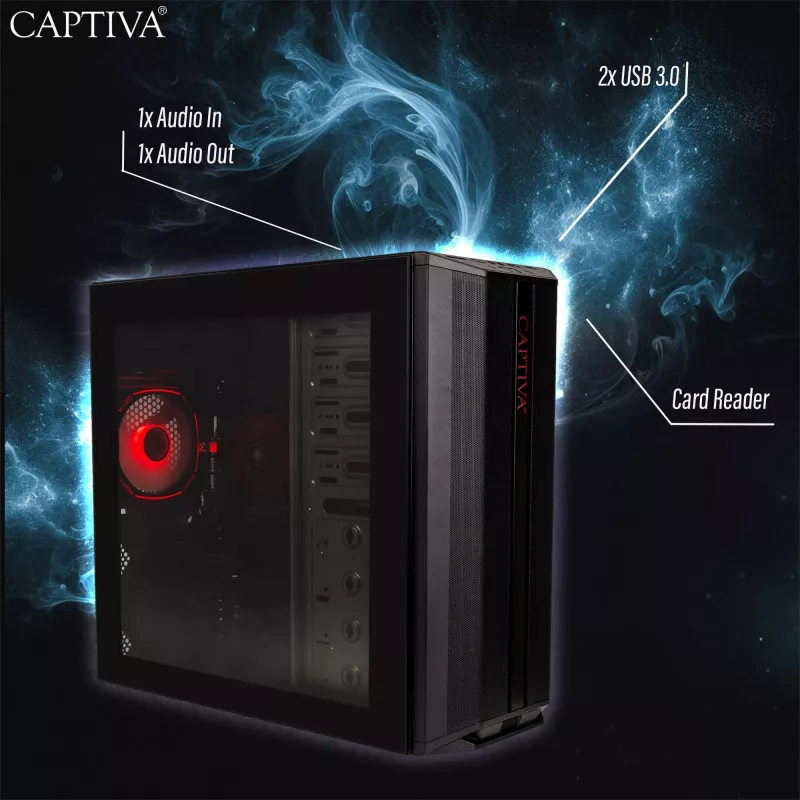 Arvuti Captiva CAPTIVA PC Advanced Gaming R92-769 Ryzen 7 5700X 32GB SSD 1TB RTX5060 Ti 8GB Windows 11 Home 64-bit