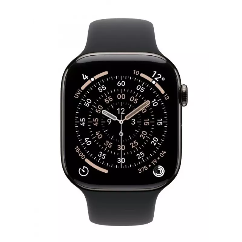 Nutikell Apple Watch Series 11 GPS + Cellular 46mm Slate Titaanist korpus Must Sport Rihm M/L