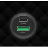 Autolaadija Unitek P1400A USB-C ja USB-A-ga, 38 W, Quick Charge 3.0, sisend 12–24 V, must