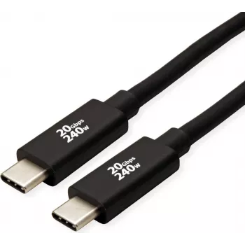 ROLINE USB4 Gen2x2 20Gbit/s kaabel C-C ST/ST 240W 3m - kaabel - digitaalne/andmeside (11.02.9088)