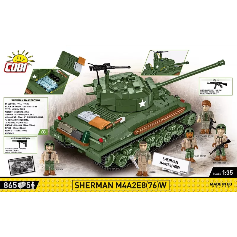 Klotsid Sherman M4A2E8 865 klotsi