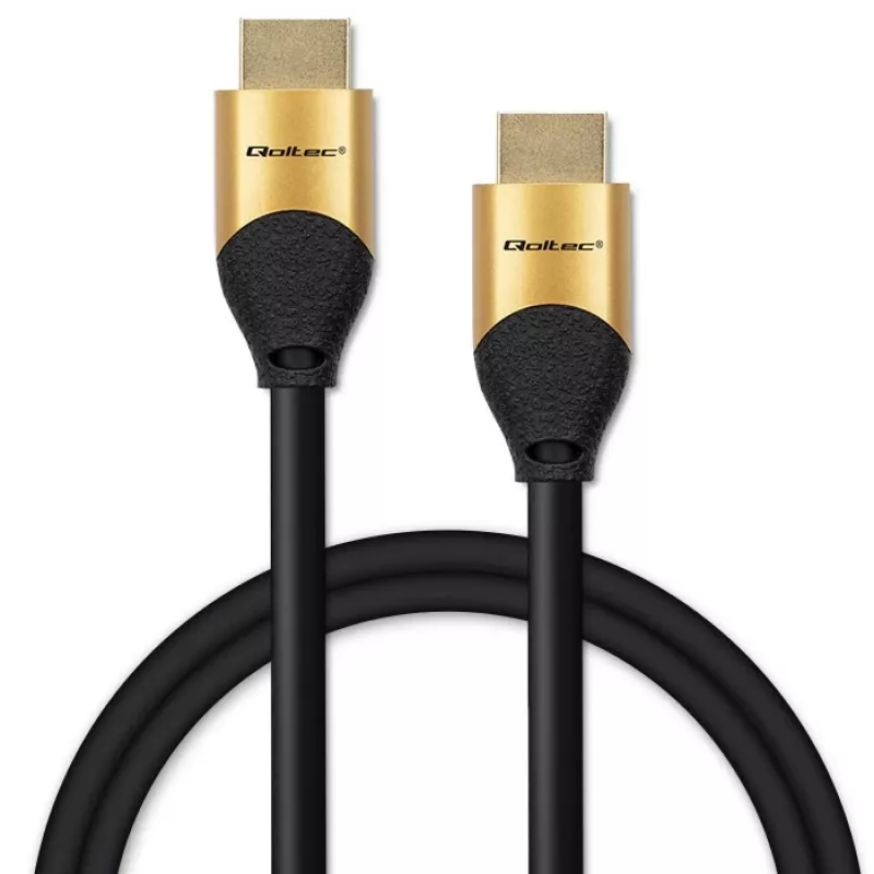 Qoltec 50355 HDMI v2.1 kaabel Ultra high speed 8K | 60Hz | 28AWG | KULD | 2m