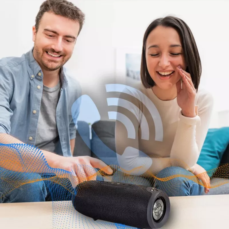 Kaasaskantav Bluetooth-kõlar MANTA SPK15GO-BK — 20W, 3600 mAh, kuni 8 h, must