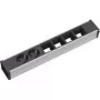 Pikendusjuhe 2 vahelduvvoolu pistikupesa Bachmann 912.005 Must Hõbedane