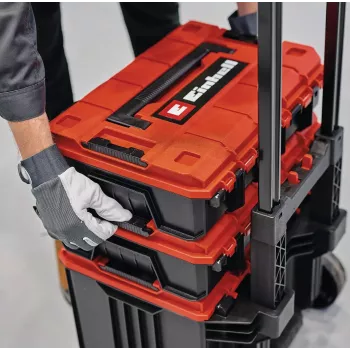 Tööriistakohver Einhell E-Case Tower Must Punane Polüpropüleen Kuumuskindel Pritsmekindel