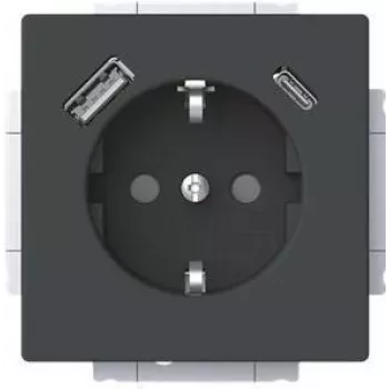 Busch-Jaeger SCHUKO pistikupesa USB-A+C 20 EUCB2USBAC-885 (2CKA002011A6312)